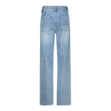 KHLOE LIGHT WASH CROPPED FLARE