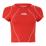 ALANA RED ACTIVE CROPPED TOP