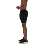 AMOS BLACK 2-IN-1 ACTIVE SHORTS