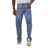 KAIRO SLIM STRAIGHT MID WASH JEANS