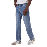 KAIRO SLIM STRAIGHT MID WASH JEANS