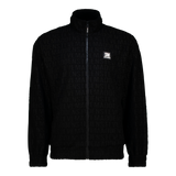 COOPER BLACK ZIP THROUGH SWEAT WITH EMBOSSED LOGO