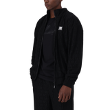 COOPER BLACK ZIP THROUGH SWEAT WITH EMBOSSED LOGO