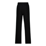 JULIO BLACK STRAIGHT LEG JOGGER WITH EMBOSSED LOGO
