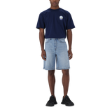 DEAN MID BLUE DENIM JORT