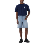 DEAN MID BLUE DENIM JORT