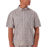 LIAN KHAKI PRINTED SHIRT