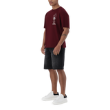 MIKE BURGUNDY CREW NECK T-SHIRT
