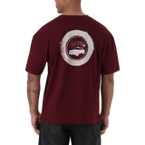 MIKE BURGUNDY CREW NECK T-SHIRT