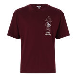 MIKE BURGUNDY CREW NECK T-SHIRT