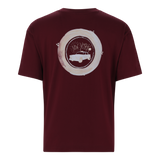 MIKE BURGUNDY CREW NECK T-SHIRT