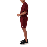 HARRY BURGUNDY EMBOSSED SHORTS