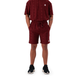 HARRY BURGUNDY EMBOSSED SHORTS