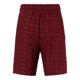 HARRY BURGUNDY EMBOSSED SHORTS