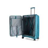 MANHATTAN JET SET TEAL BLUE LUGGAGE SET OF 3 TRAVEL CASES