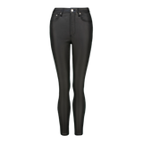 ZOE CONTOUR CURVY BLACK WET LOOK SKINNY