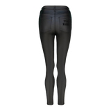 ZOE CONTOUR CURVY BLACK WET LOOK SKINNY