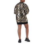 NTOMZ BLACK GOLD OVERISZED SWEAT DRESS