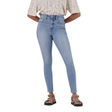 ZOE CONTOUR CURVY MID WASH SKINNY