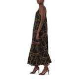 ZAHARA BLACK CAMISOLE DRESS