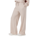 CHAYA STONE WIDE LEG JOGGER WITH EMBOSSED LOGO