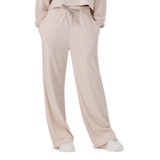 CHAYA STONE WIDE LEG JOGGER WITH EMBOSSED LOGO