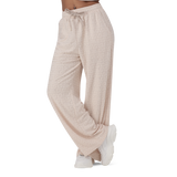 CHAYA STONE WIDE LEG JOGGER WITH EMBOSSED LOGO