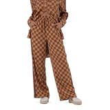 AZARA MOCHA MONOGRAM WIDE LEG PANT