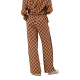 AZARA MOCHA MONOGRAM WIDE LEG PANT