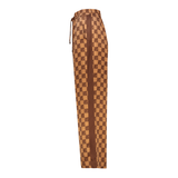 AZARA MOCHA MONOGRAM WIDE LEG PANT