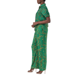 WENDY GREEN WIDE LEG PANT