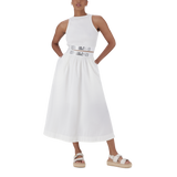 FAE WHITE FLARE SKIRT