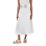 FAE WHITE FLARE SKIRT