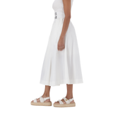 FAE WHITE FLARE SKIRT