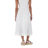 FAE WHITE FLARE SKIRT