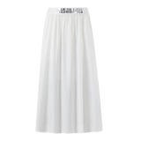 FAE WHITE FLARE SKIRT
