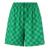 AYRA EMERALD ALLOVER PRINTED LOGO SHORTS