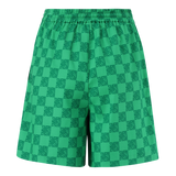 AYRA EMERALD ALLOVER PRINTED LOGO SHORTS