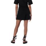 HOLLY BLACK HIGH WAISTED SHORTS WITH POPPERS