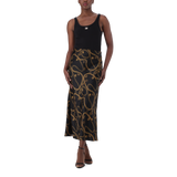 ASHA BLACK BIAS MIDAXI SKIRT