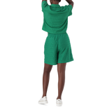 BELLA EMERALD EMBOSSED LOGO JOGGER SHORTS