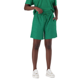 BELLA EMERALD EMBOSSED LOGO JOGGER SHORTS