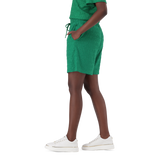 BELLA EMERALD EMBOSSED LOGO JOGGER SHORTS