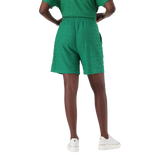 BELLA EMERALD EMBOSSED LOGO JOGGER SHORTS