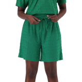 BELLA EMERALD EMBOSSED LOGO JOGGER SHORTS
