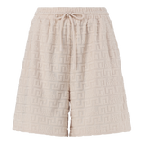 BELLA STONE EMBOSSED LOGO JOGGER SHORTS