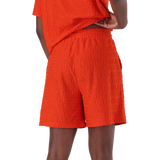 BELLA TANGERINE EMBOSSED LOGO JOGGER SHORTS