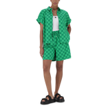 NAVAEH EMERALD ALLOVER PRINTED SHIRT