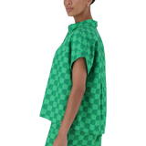NAVAEH EMERALD ALLOVER PRINTED SHIRT