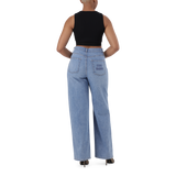 BRIA BLACK HIGH NECK FITTED TOP